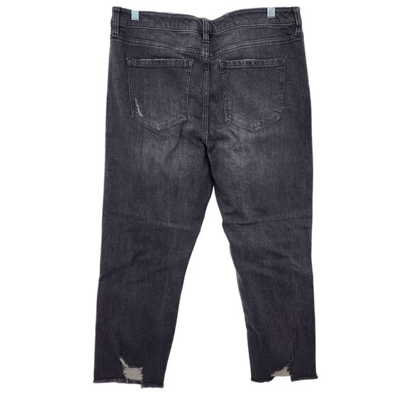 New NWT Liverpool Kennedy Crop Straight Washed Black Jeans Size 12‎ 31 - Picture 4 of 13
